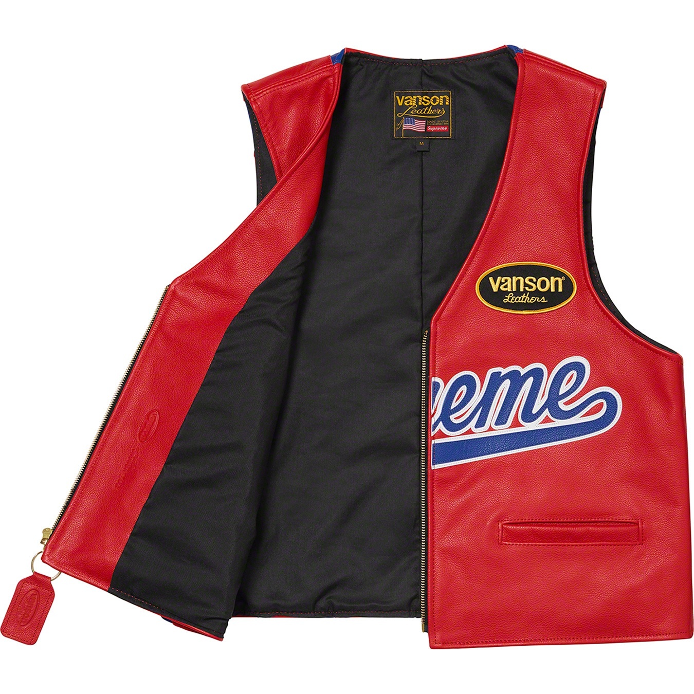 Supreme®/Vanson Leathers® Spider Web Vest view 3